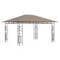 vidaXL Cenador con mosquitera y tira luz LED taupé 4x3x2,73m 180 g/m² vidaXL Cenador con mosquitera y tira luz LED taupé 4x3x2,73m 180 g/m²