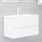 vidaXL Mueble con lavabo madera de ingeniería blanco vidaXL Mueble con lavabo madera de ingeniería blanco
