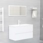 vidaXL Mueble con lavabo madera de ingeniería blanco vidaXL Mueble con lavabo madera de ingeniería blanco