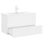 vidaXL Mueble con lavabo madera de ingeniería blanco vidaXL Mueble con lavabo madera de ingeniería blanco