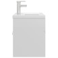 vidaXL Mueble con lavabo madera de ingeniería blanco brillante vidaXL Mueble con lavabo madera de ingeniería blanco brillante