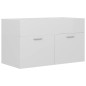 vidaXL Mueble con lavabo madera de ingeniería blanco brillante vidaXL Mueble con lavabo madera de ingeniería blanco brillante