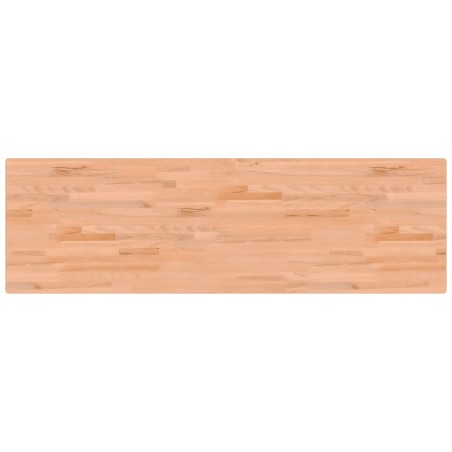 vidaXL Tablero de banco de trabajo madera maciza de haya 180x55x2,5 cm