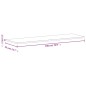 vidaXL Tablero de banco de trabajo madera maciza de haya 180x55x2,5 cm vidaXL Tablero de banco de trabajo madera maciza de haya 180x55x2,5 cm