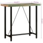 vidaXL Mesa alta de hierro y madera maciza reciclada 110x55x107 cm vidaXL Mesa alta de hierro y madera maciza reciclada 110x55x107 cm
