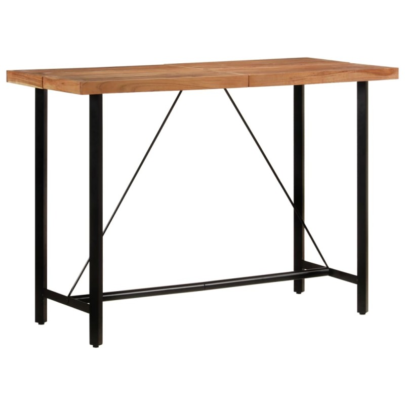 vidaXL Mesa alta de hierro y madera maciza de acacia 150x70x107 cm vidaXL Mesa alta de hierro y madera maciza de acacia 150x70x107 cm