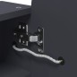 vidaXL Mueble de baño con espejo arqueado y luz LED gris 42x13x70 cm vidaXL Mueble de baño con espejo arqueado y luz LED gris 42x13x70 cm