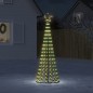 vidaXL Árbol de Navidad cono de luz 275 LEDs blanco cálido 180 cm vidaXL Árbol de Navidad cono de luz 275 LEDs blanco cálido 180 cm