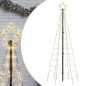 vidaXL Árbol de Navidad cono con estacas 220 LEDs blanco cálido 180 cm vidaXL Árbol de Navidad cono con estacas 220 LEDs blanco cálido 180 cm