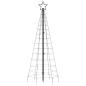 vidaXL Árbol de Navidad cono con estacas 220 LEDs blanco cálido 180 cm vidaXL Árbol de Navidad cono con estacas 220 LEDs blanco cálido 180 cm