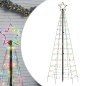 vidaXL Árbol de Navidad cono con estacas 220 LEDs de colores 180 cm vidaXL Árbol de Navidad cono con estacas 220 LEDs de colores 180 cm