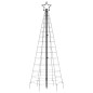 vidaXL Árbol de Navidad cono con estacas 220 LEDs de colores 180 cm vidaXL Árbol de Navidad cono con estacas 220 LEDs de colores 180 cm
