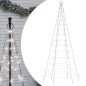 vidaXL Árbol de Navidad en asta de bandera 200 LED blanco frío 180 cm vidaXL Árbol de Navidad en asta de bandera 200 LED blanco frío 180 cm
