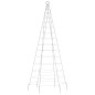 vidaXL Árbol de Navidad en asta de bandera 200 LED blanco frío 180 cm vidaXL Árbol de Navidad en asta de bandera 200 LED blanco frío 180 cm