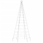 vidaXL Árbol de Navidad en asta de bandera 200 LED blanco frío 180 cm vidaXL Árbol de Navidad en asta de bandera 200 LED blanco frío 180 cm