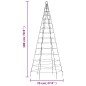 vidaXL Árbol de Navidad en asta de bandera 200 LED blanco frío 180 cm vidaXL Árbol de Navidad en asta de bandera 200 LED blanco frío 180 cm