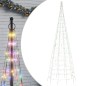 vidaXL Árbol de Navidad en asta de bandera 550LED colores 300 cm