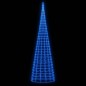 vidaXL Árbol de Navidad en asta de bandera 3000 LED azul 800 cm vidaXL Árbol de Navidad en asta de bandera 3000 LED azul 800 cm