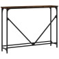 vidaXL Mesa consola madera de ingeniería roble ahumado 102x22,5x75 cm vidaXL Mesa consola madera de ingeniería roble ahumado 102x22,5x75 cm