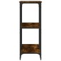 vidaXL Mesa consola madera de ingeniería roble ahumado 102x35x90 cm vidaXL Mesa consola madera de ingeniería roble ahumado 102x35x90 cm