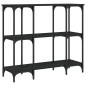 vidaXL Mesa consola madera de ingeniería negra 102x35x90 cm vidaXL Mesa consola madera de ingeniería negra 102x35x90 cm