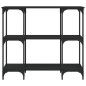 vidaXL Mesa consola madera de ingeniería negra 102x35x90 cm vidaXL Mesa consola madera de ingeniería negra 102x35x90 cm