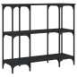 vidaXL Mesa consola madera de ingeniería negra 102x35x90 cm vidaXL Mesa consola madera de ingeniería negra 102x35x90 cm