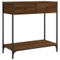 vidaXL Mesa consola madera de ingeniería marrón roble 75x34,5x75 cm vidaXL Mesa consola madera de ingeniería marrón roble 75x34,5x75 cm