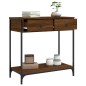 vidaXL Mesa consola madera de ingeniería marrón roble 75x34,5x75 cm vidaXL Mesa consola madera de ingeniería marrón roble 75x34,5x75 cm