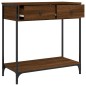 vidaXL Mesa consola madera de ingeniería marrón roble 75x34,5x75 cm vidaXL Mesa consola madera de ingeniería marrón roble 75x34,5x75 cm