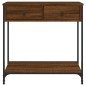 vidaXL Mesa consola madera de ingeniería marrón roble 75x34,5x75 cm vidaXL Mesa consola madera de ingeniería marrón roble 75x34,5x75 cm