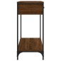 vidaXL Mesa consola madera de ingeniería marrón roble 75x34,5x75 cm vidaXL Mesa consola madera de ingeniería marrón roble 75x34,5x75 cm