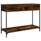 vidaXL Mesa consola madera contrachapada roble ahumado 100x34,5x75 cm