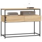 vidaXL Mesa consola madera de ingeniería roble Sonoma 100x40x75 cm