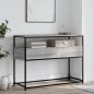 vidaXL Mesa consola madera de ingeniería gris Sonoma 100x40x75 cm vidaXL Mesa consola madera de ingeniería gris Sonoma 100x40x75 cm