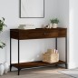 vidaXL Mesa consola madera de ingeniería marrón roble 100x34,5x75 cm vidaXL Mesa consola madera de ingeniería marrón roble 100x34,5x75 cm