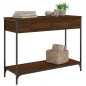 vidaXL Mesa consola madera de ingeniería marrón roble 100x34,5x75 cm vidaXL Mesa consola madera de ingeniería marrón roble 100x34,5x75 cm