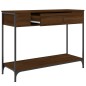 vidaXL Mesa consola madera de ingeniería marrón roble 100x34,5x75 cm vidaXL Mesa consola madera de ingeniería marrón roble 100x34,5x75 cm