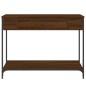 vidaXL Mesa consola madera de ingeniería marrón roble 100x34,5x75 cm vidaXL Mesa consola madera de ingeniería marrón roble 100x34,5x75 cm