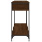 vidaXL Mesa consola madera de ingeniería marrón roble 100x34,5x75 cm vidaXL Mesa consola madera de ingeniería marrón roble 100x34,5x75 cm