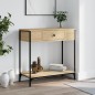 vidaXL Mesa consola madera de ingeniería roble Sonoma 75x34,5x75 cm vidaXL Mesa consola madera de ingeniería roble Sonoma 75x34,5x75 cm