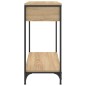 vidaXL Mesa consola madera de ingeniería roble Sonoma 75x34,5x75 cm vidaXL Mesa consola madera de ingeniería roble Sonoma 75x34,5x75 cm