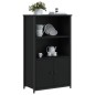vidaXL Aparador alto madera de ingeniería negro 62x32x103,5 cm vidaXL Aparador alto madera de ingeniería negro 62x32x103,5 cm