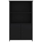 vidaXL Aparador alto madera de ingeniería negro 62x32x103,5 cm vidaXL Aparador alto madera de ingeniería negro 62x32x103,5 cm