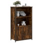 vidaXL Aparador alto madera de ingeniería roble ahumado 62x32x103,5 cm vidaXL Aparador alto madera de ingeniería roble ahumado 62x32x103,5 cm