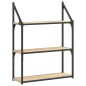 vidaXL Estantería de pared madera ingeniería roble Sonoma 60x21x78,5cm vidaXL Estantería de pared madera ingeniería roble Sonoma 60x21x78,5cm