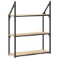 vidaXL Estantería de pared madera ingeniería roble Sonoma 60x21x78,5cm vidaXL Estantería de pared madera ingeniería roble Sonoma 60x21x78,5cm