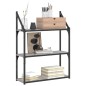 vidaXL Estantería de pared madera ingeniería gris Sonoma 60x21x78,5cm vidaXL Estantería de pared madera ingeniería gris Sonoma 60x21x78,5cm