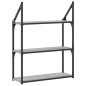 vidaXL Estantería de pared madera ingeniería gris Sonoma 60x21x78,5cm vidaXL Estantería de pared madera ingeniería gris Sonoma 60x21x78,5cm