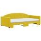vidaXL Sofá cama nido con colchón terciopelo amarillo 100x200 cm
